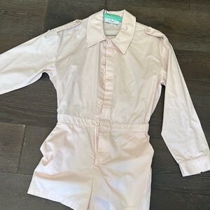 L'Academie Light Pink Button-Up Romper